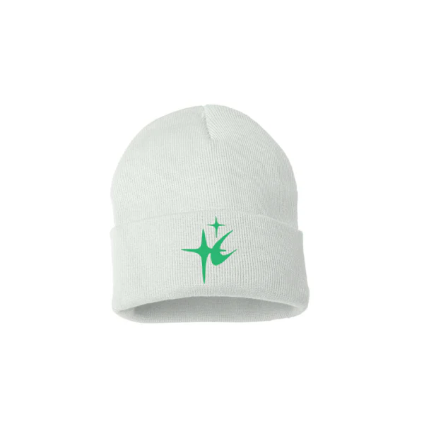 Jett Jenkins - White Logo Beanie