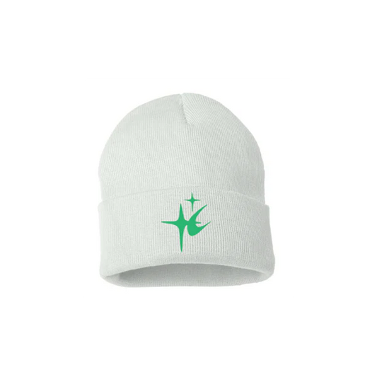 Jett Jenkins - White Logo Beanie